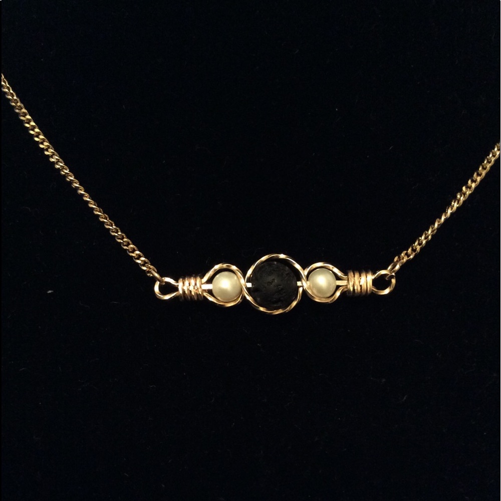 Beautiful Sprinkle Diffuser Necklace.